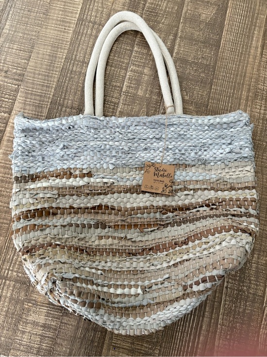 Studio mabelle Handbags - NWT Studio Mabelle chindie woven cotton tote bag